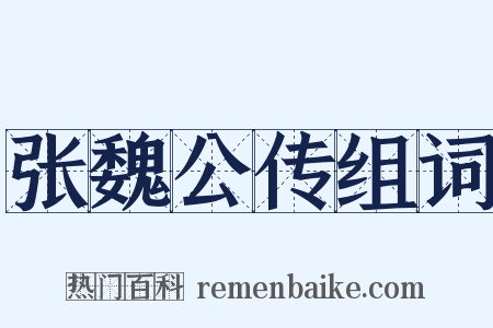 张魏公传组词是什么意思的图片